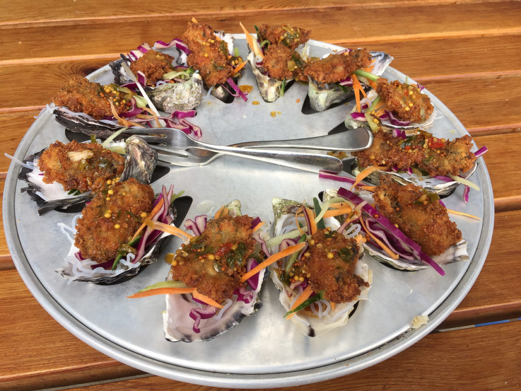 Thai Fusion Oysters on Bruny Island