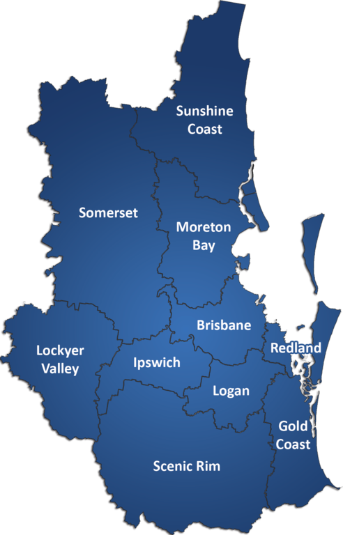 South East Queensland Map